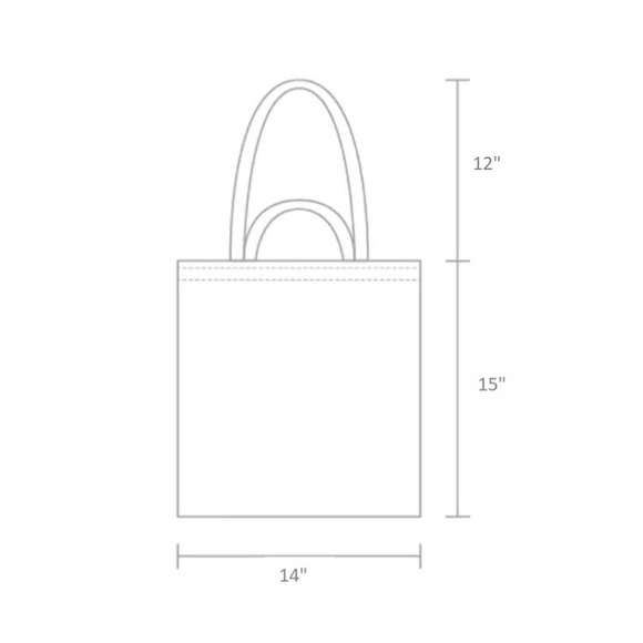 NWT BCZ Blue Green Canvas Shopping Tote Bag - Picture 8 of 8